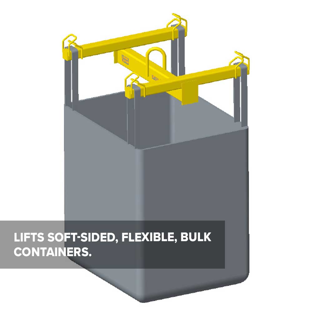 Container Lifting Beam -  4,000 Lb. Capacity - 3' Max Spread