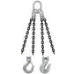 3/4" x 16' - Crosby 4 Leg Chain Sling w/ Sling Hooks - Grade 100