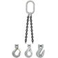 5/8" x 14' - Domestic 2 Leg Chain Sling with Crosby Self-Locking Hooks - Grade 100