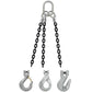 5/8" x 18' - Domestic 3 Leg Chain Sling with Crosby Sling Hooks - Grade 100