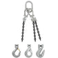 5/8" x 15' - Domestic Adjustable 3 Leg Chain Sling with Crosby Foundry Hooks - Grade 100