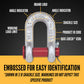 5/16" Crosby® Round Pin Chain Shackle | G-215 - 0.75 Ton embossed for easy identification