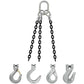 38 inch x 12 foot Domestic 3 Leg Chain Sling w Crosby Foundry Hooks Grade 100 thumbnail