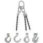 3/8" x 20' - Domestic Adjustable 3 Leg Chain Sling with Crosby Self-Locking Hooks - Grade 100