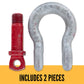 1-3/8" Crosby® Screw Pin Anchor Shackle | G-209 - 13.5 Ton parts of a shackle