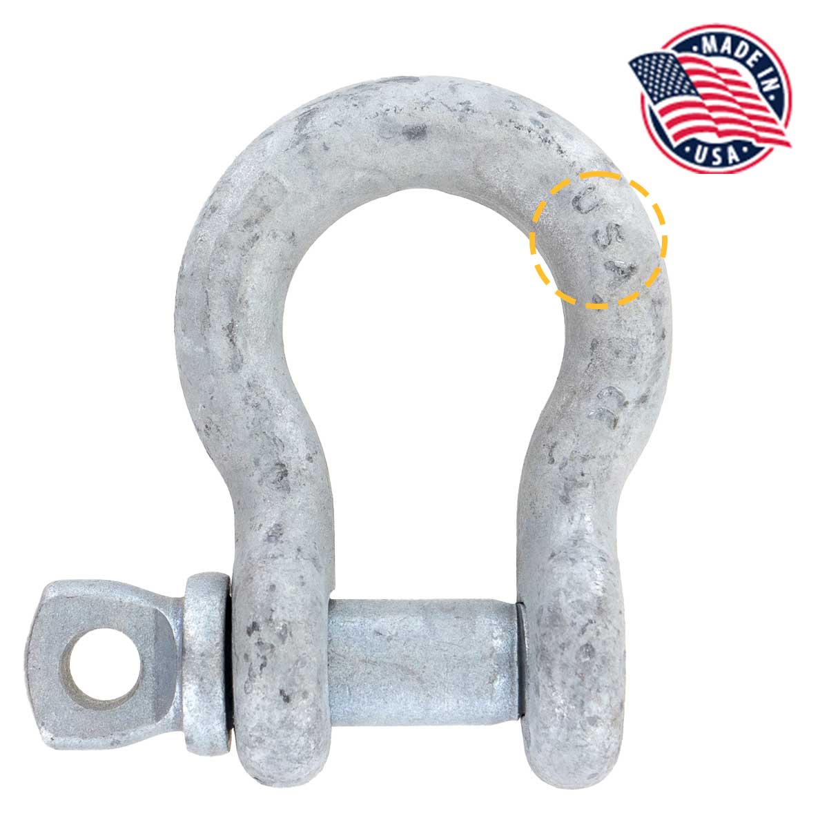 5/8" Crosby® Alloy Screw Pin Anchor Shackle | G-209A - 5 Ton made in USA