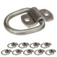 10-Pack 2-5/16" D-Ring with Mounting Bracket - 12,000 lbs. BS