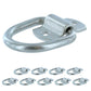 10-Pack 2-5/16" D-Ring with Mounting Bracket | Zinc-Plated - 12,000 lbs. BS