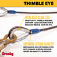 16' 1" crosby thimble eye protects bridle sling