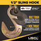 3/8" Grab Hook & 1/2" Sling Hook with 3/8" Grab Hook Durabilt Pro-Bind Ratchet Binder