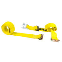  yellow 12' E track cam strap with double end e fittings