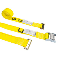  yellow 12' E track cam buckle strap