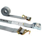  gray 16' E track cam strap with f track hooks