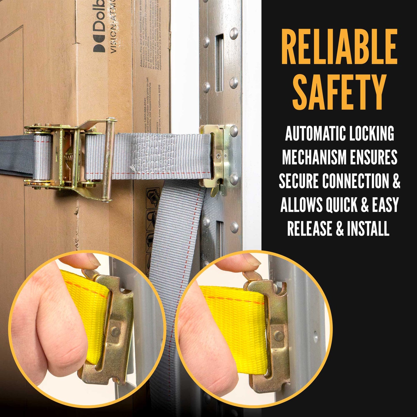  e track fittings ensure a secure connection