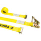  yellow 12'  E track ratchet strap