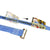  blue 20' E track ratchet strap with sliding ratchet