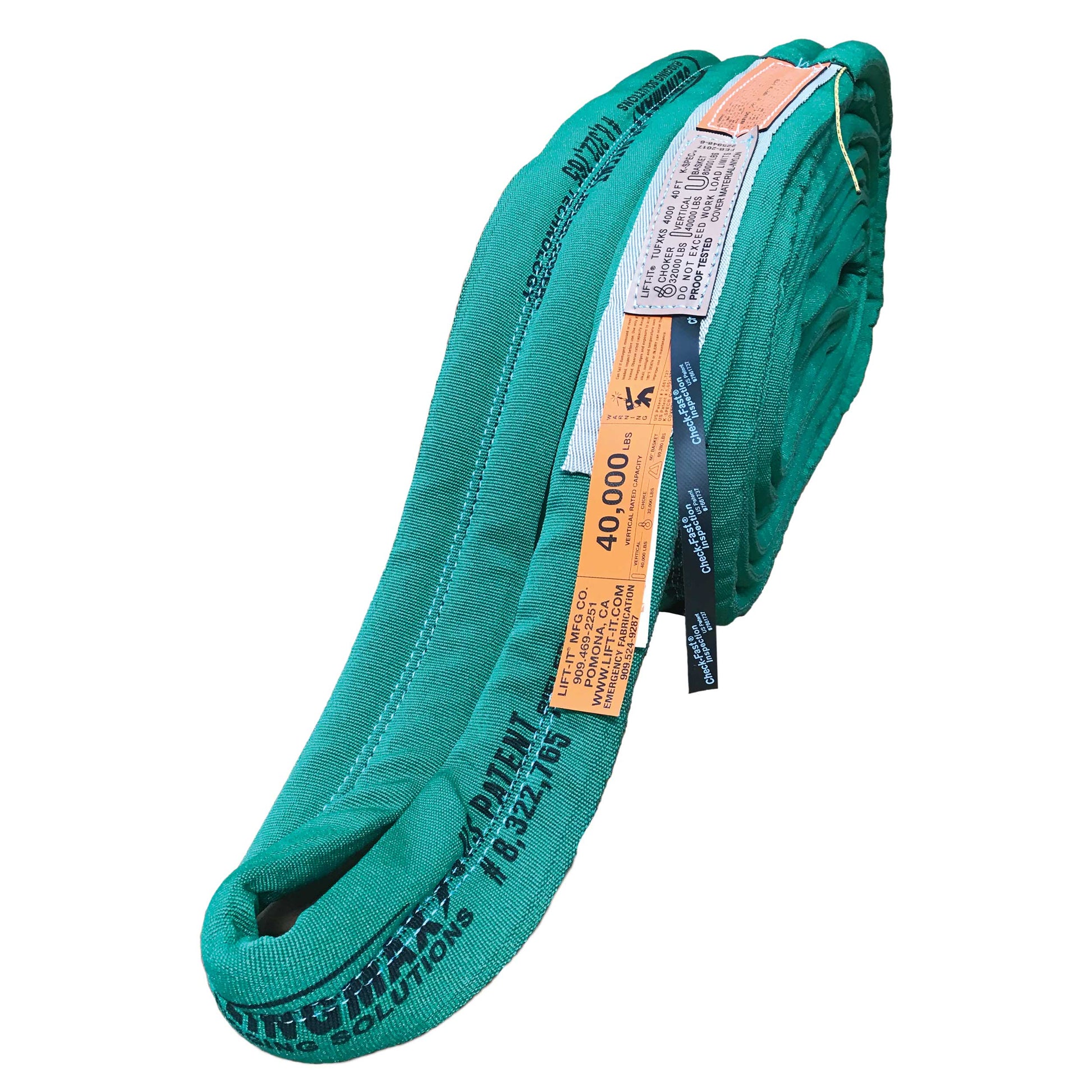 12" x 12' Endless Twin-Path High Performance Roundsling, Vertical Capacity 300,000 lbs.