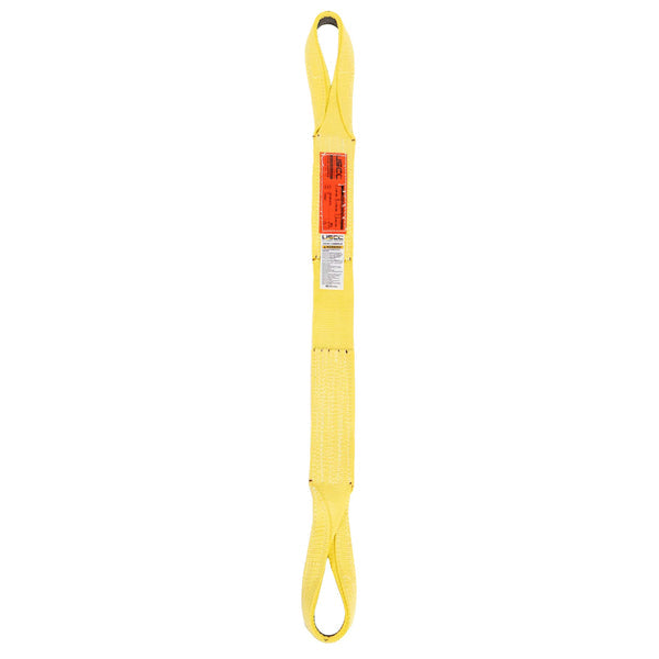 Nylon Lifting Sling - Twisted Eye & Eye | Reinforced Eyes - 4" x  30' - 1-ply