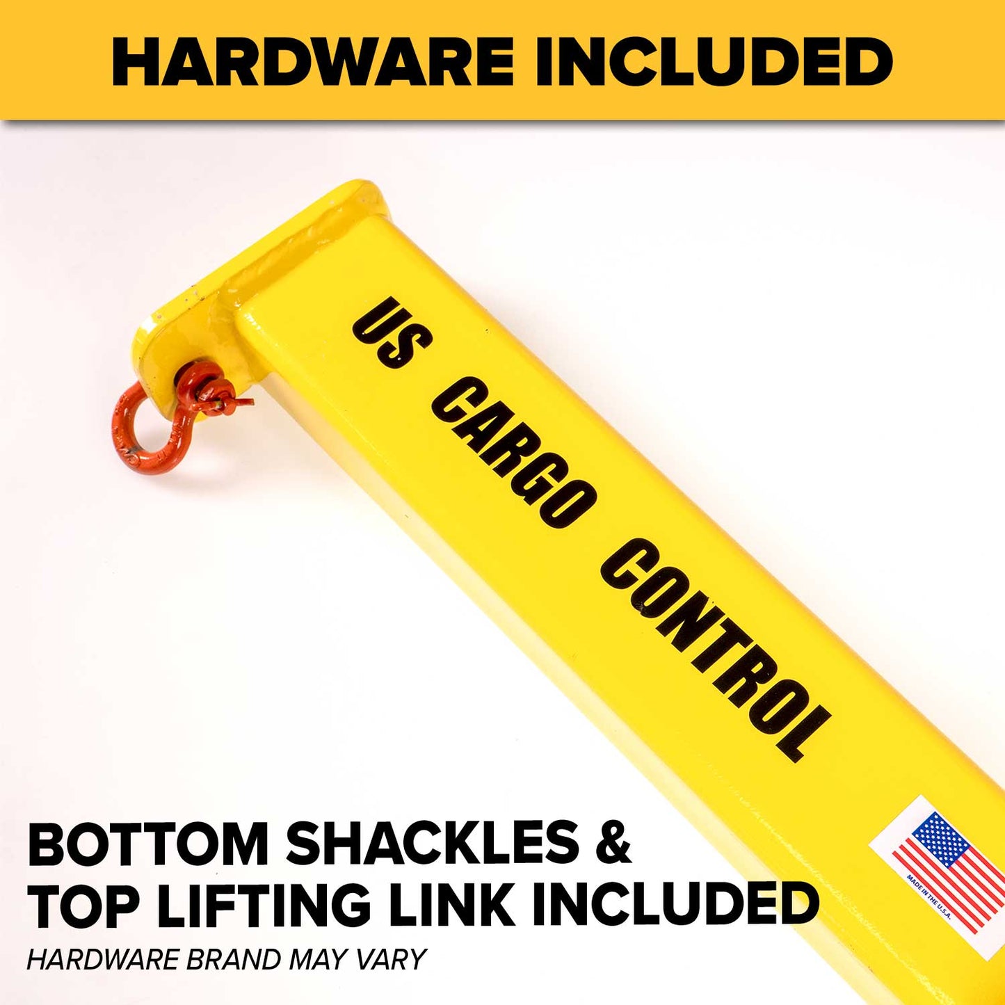 bottom shackles and top link included