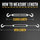 How to measure turnbuckle length