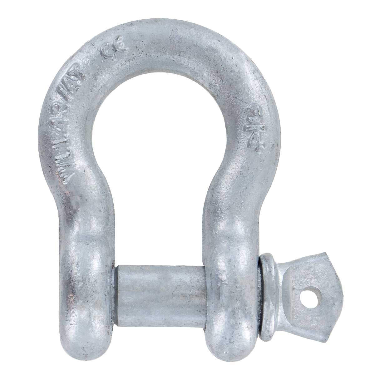 1/4" Galvanized Screw Pin Anchor Shackle - 0.5 Ton primary image