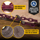 5/8" x 16' Tie Down Chain with Clevis Grab Hooks | Grade 100