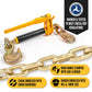 1/2" x 20' Grade 70 Transport Chain and Binder Kit | Folding Handle Ratchet Binder