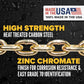 5/16" x 20' CM® Grade 70 Transport Chain with Clevis Grab Hooks | Made in USA