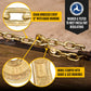 5/16" x 20' Grade 70 Transport Chain | Clevis Grab Hook & Clevis Slip Hook with Latch