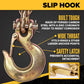 5/16" x 20' Grade 70 Transport Chain | Clevis Grab Hook & Clevis Slip Hook with Latch