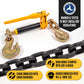 5/8" x 16' Grade 80 Chain and Binder Kit | Folding Handle Ratchet Binder