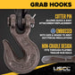 1/2" x 20' Tie Down Chain with Clevis Grab Hooks | Grade 80