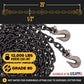 1/2" x 25' Tie Down Chain with Clevis Grab Hooks | Grade 80