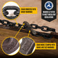 3/8" x 10' Tie Down Chain with Clevis Grab Hooks | Grade 80