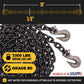 3/8" x 10' Tie Down Chain with Clevis Grab Hooks | Grade 80