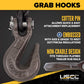 3/8" x 10' Tie Down Chain with Clevis Grab Hooks | Grade 80