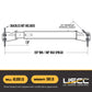 M&W 20125 heavy duty adjustable spreader beam specs