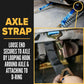 2" x  8' Blue Auto Tie Down Ratchet Strap 10,000 lbs w/ Axle Strap