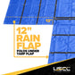 20' x 28' Heavy Duty Lumber Tarp | 6' Drop & Flap - 18 oz. Blue Tarp