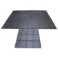 24' x 18' Heavy Duty Lumber Tarp | 8' Drop & Flap - 18 oz. Black Tarp