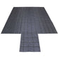 28' x 28' Heavy Duty Lumber Tarp | 10' Drop & Flap - 18 oz. Black Tarp