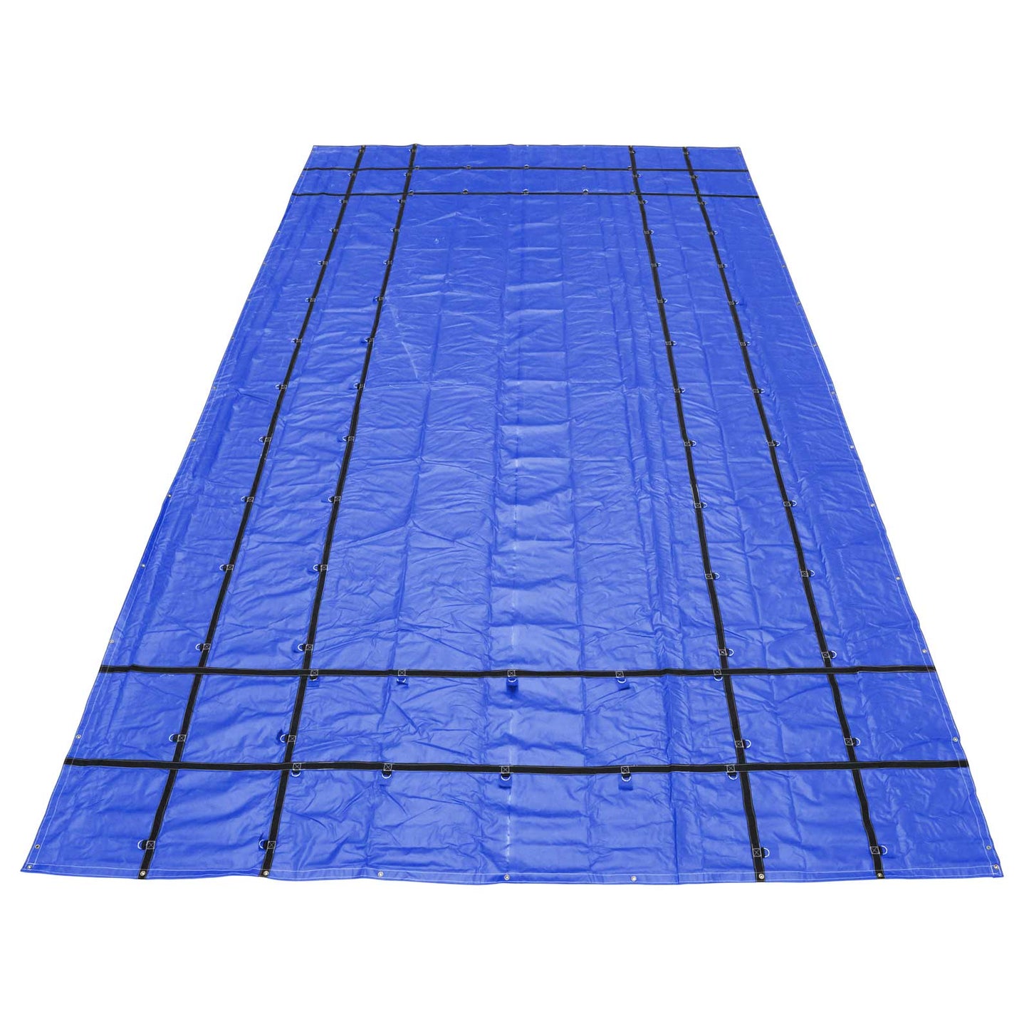 16' x 27' Heavy Duty Steel Tarp | 4' Drop - 18 oz. Blue Tarp