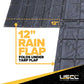 20' x 20' Lightweight Lumber Tarp | 6' Drop & Flap - 14 oz. Black Tarp