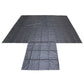 24' x 20' Lightweight Lumber Tarp | 8' Drop & Flap - 14 oz. Black Tarp