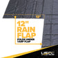 24' x 28' Lightweight Lumber Tarp | 8' Drop & Flap - 14 oz. Black Tarp