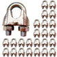 1/16" Zinc Plated Malleable Wire Rope Clip (25 pack)