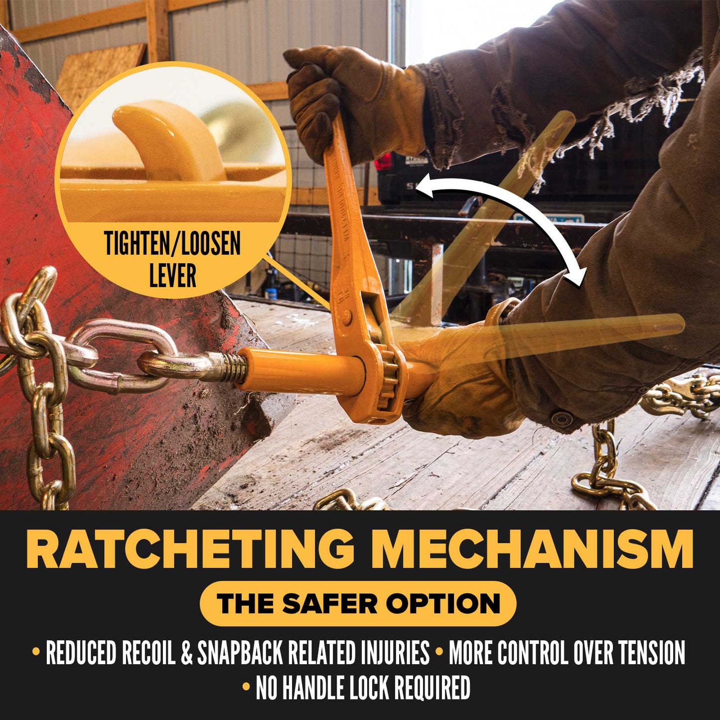 3/8" - 1/2" Peerless Ratchet Binder Plus Chain Binder