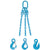 932 inch x 16 foot Pewag 3 Leg Chain Sling w Sling Hooks Grade 120 thumbnail