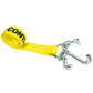 15' replacement tow strap -  replacement tow strap with RTJ cluster hook