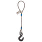 4' 5/8" standard eye wire rope sling with eye hook